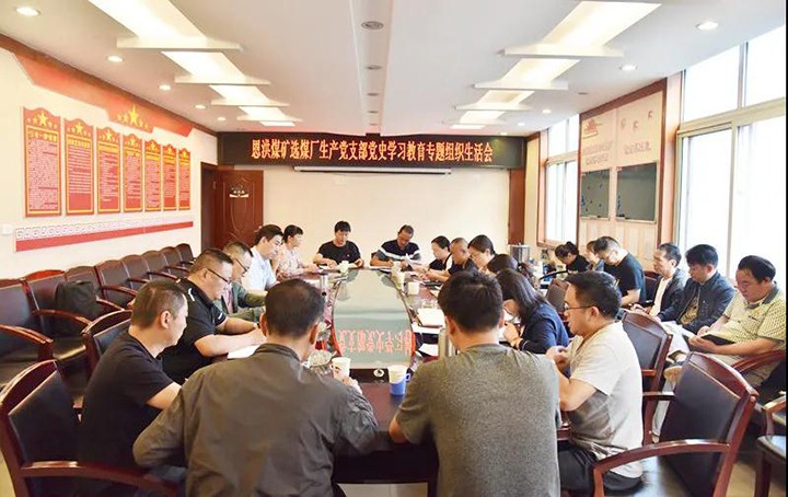 集团党委副书记、、、工会主席王鑫赴恩洪煤矿督导党史学习教育专题组织生涯会