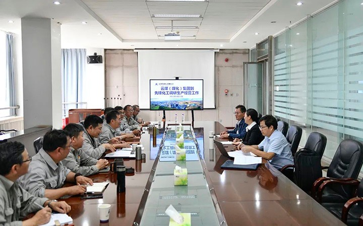 集团党委委员、、、财务总监莫晓丹到先锋化工公司调研生产谋划事情