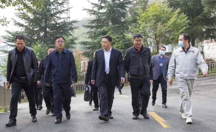 国家矿山安监局云南局党组书记、、局长蔡建军到云南东源镇雄煤业有限公司调研