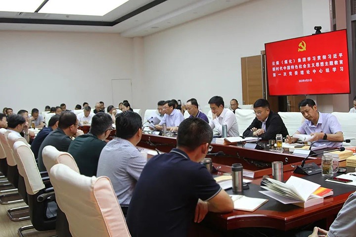云煤（6008集团官方网站）集团党委理论学习中心组开展学习贯彻习近平新时代中国特色社会主义头脑主题教育第一次集中学习