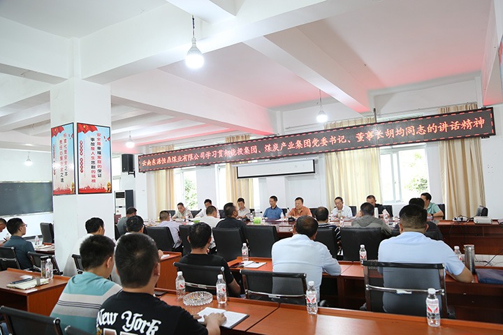 东源恒鼎公司学习贯彻集团党委书记、、、董事长胡均在年中事情会上的讲话精神