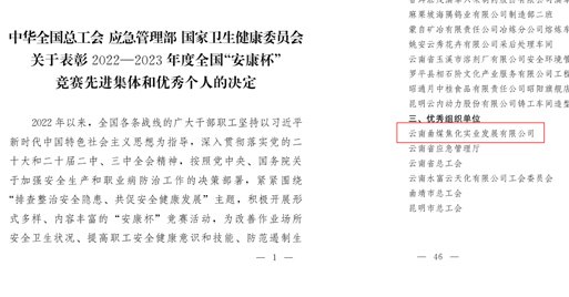 集团1个整体荣获天下级声誉