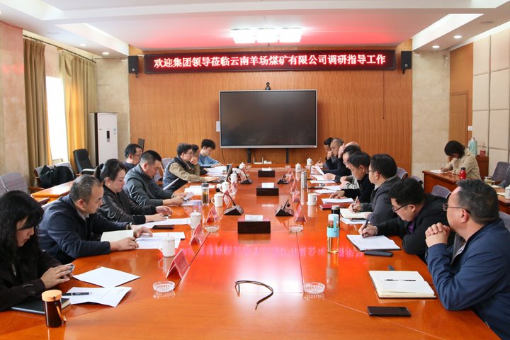 云煤集团党委委员、副总司理缪和星到云南羊场煤矿有限公司调研