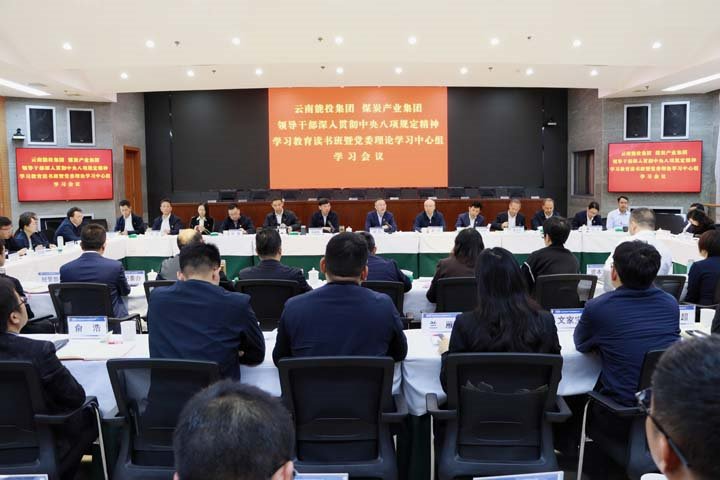 能投集团、、煤炭工业集团向导干部深入贯彻中央八项划定精神学习教育念书班暨党委理论学习中心组举行集中学习