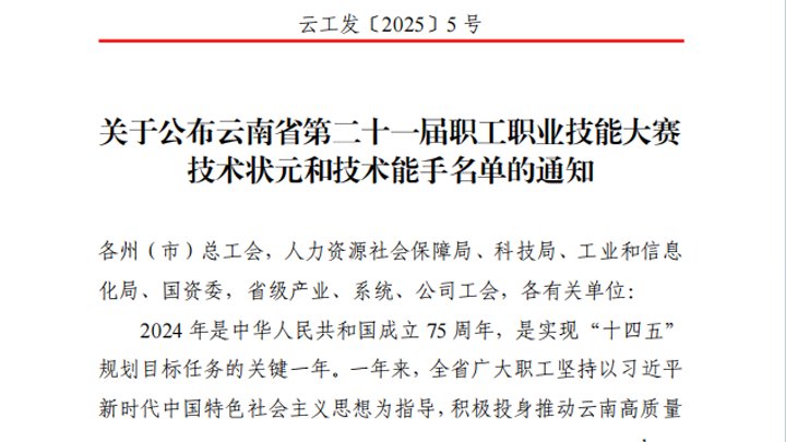 点赞！云煤集团20名职工在省级手艺大赛中斩获多项声誉